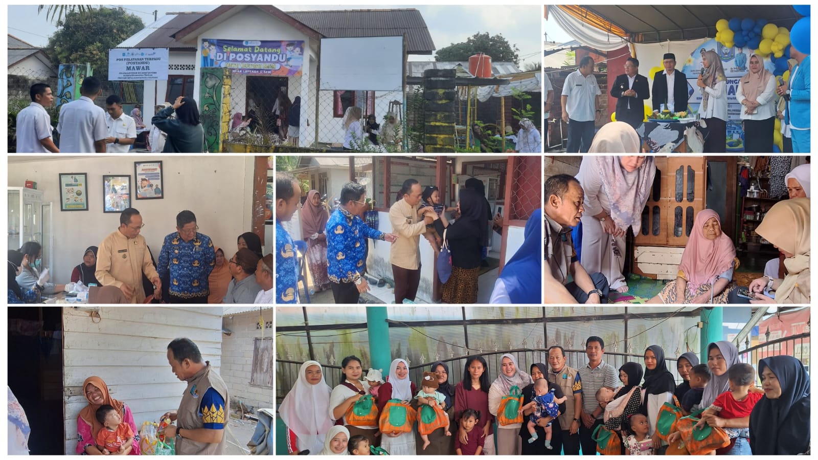 DLH Kunjungi Posyandu di Beberapa Desa Bangka Tengah