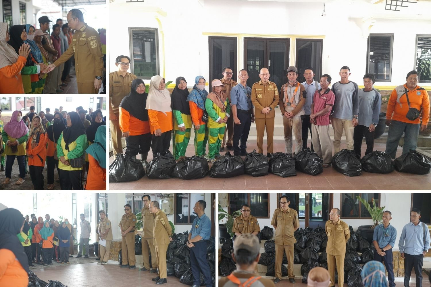 Jelang Idulfitri, Bupati Bangka Tengah Serahkan Bingkisan Lebaran untuk 150 Petugas Kebersihan